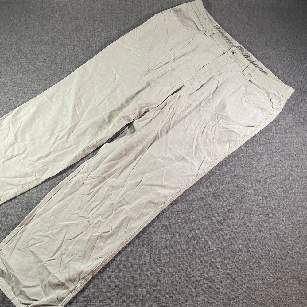Tommy Bahama Mens Beige Casual Pants Size 36 TENCEL Lyocell Cotton